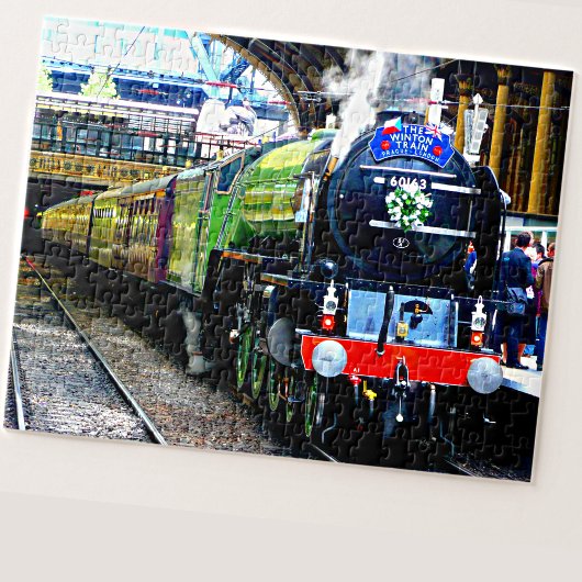 Dampfzug Motor Lokomotive Eisenbahn Puzzle