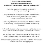 Dampfzug Motor Lokomotive Eisenbahn Puzzle