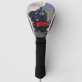 Dampfzug Motor Lokomotive im Schnee Golf Headcover (Vorderseite)