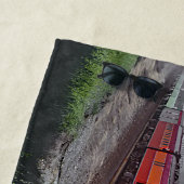 Dampfzug Motor Lokomotive SP4449 Black Orange Strandtuch (Beispiel)