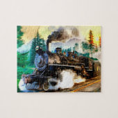 Dampfzug Motor Lokomotivenbau Eisenbahn Puzzle (Horizontal)