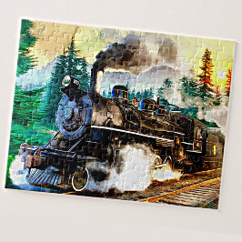 Dampfzug Motor Lokomotivenbau Eisenbahn Puzzle