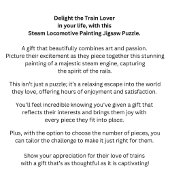 Dampfzug Motor Lokomotivenbau Eisenbahn Puzzle