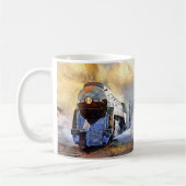 Dampfzug Motor N&W 611 Lokomotive in Dampfbetrieb Kaffeetasse (Links)