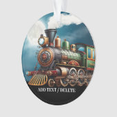 Dampfzug Motor Ornament (Vorderseite)