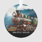 Dampfzug Motor Ornament (Vorderseite)