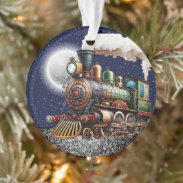 Dampfzug Motor Ornament