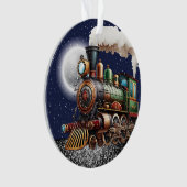 Dampfzug Motor Ornament (Vorderseite)