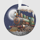 Dampfzug Motor Ornament (Vorderseite)