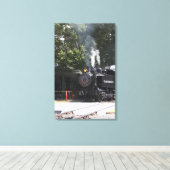 Dampfzug Motor Train Canvas Print Leinwanddruck (Insitu (Holzboden))