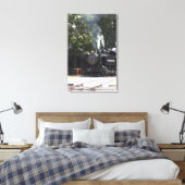 Dampfzug Motor Train Canvas Print Leinwanddruck (Insitu (Schlafzimmer))