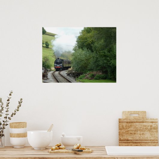 Dampfzug Motor Train Poster (Küche)