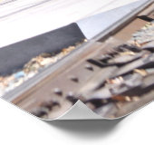 Dampfzug Motor Train Poster (Ecke)