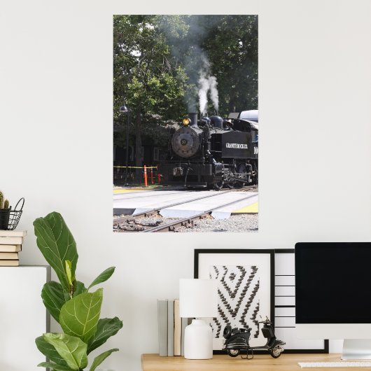 Dampfzug Motor Train Poster (Heimbüro)