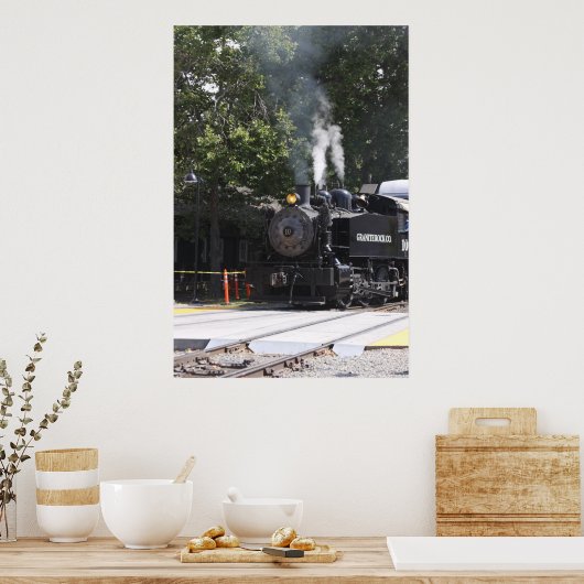 Dampfzug Motor Train Poster (Küche)