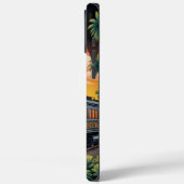 Dampfzug Motor Zug Sunset Case-Mate iPhone Hülle (Rückseite / Links)