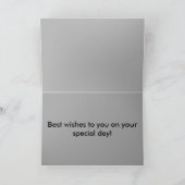 Dampfzug Motor Züge Geburtstagskarte Karte (Innenseite)