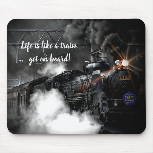 Dampfzug Mousepad (Vorne)