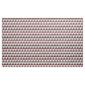 Dampfzug Muster - Dunkelbraun auf Weiß Stoff (Yard (91,4 cm))