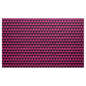Dampfzug Muster - Heiß rosa auf schwarz Stoff (Yard (91,4 cm))