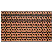 Dampfzug Muster - Pfirsich auf schwarz Stoff (Yard (91,4 cm))