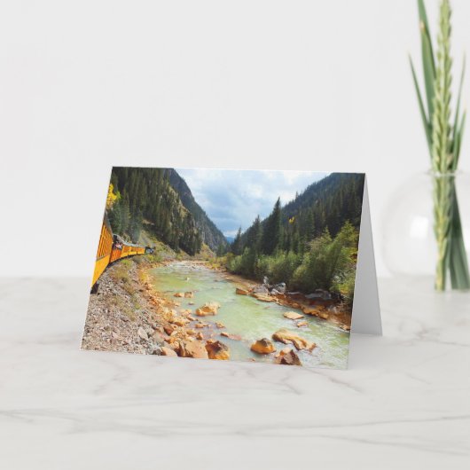 Dampfzug nach Durango Feiertagskarte (Vorderseite)