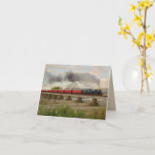 Dampfzug Neuseeland Foto Hinweis Karte (Gelbe Blume)