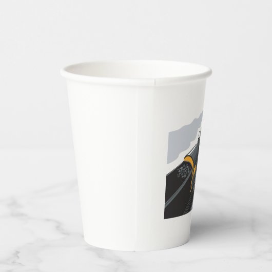 Dampfzug Pappbecher (Rechts)