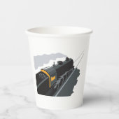 Dampfzug Pappbecher (Vorderseite)