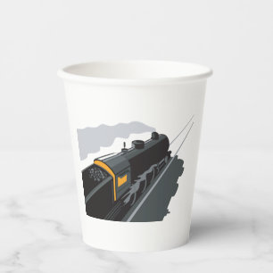 Dampfzug Pappbecher