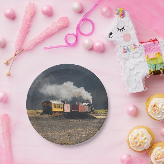 Dampfzug Pappteller (Party)