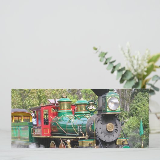 Dampfzug-Party Einladung (Stehend Vorderseite)