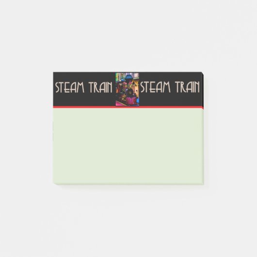Dampfzug Post-it Klebezettel (Vorderseite)