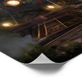 Dampfzug Poster (Ecke)