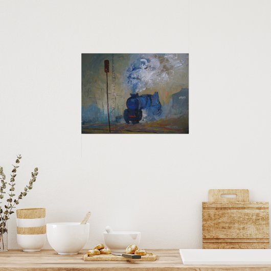 Dampfzug Poster (Küche)