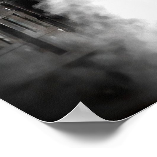 Dampfzug Poster (Ecke)