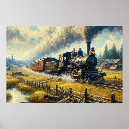 Dampfzug Poster (Vorne)