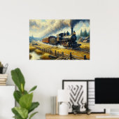 Dampfzug Poster (Heimbüro)