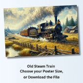 Dampfzug Poster