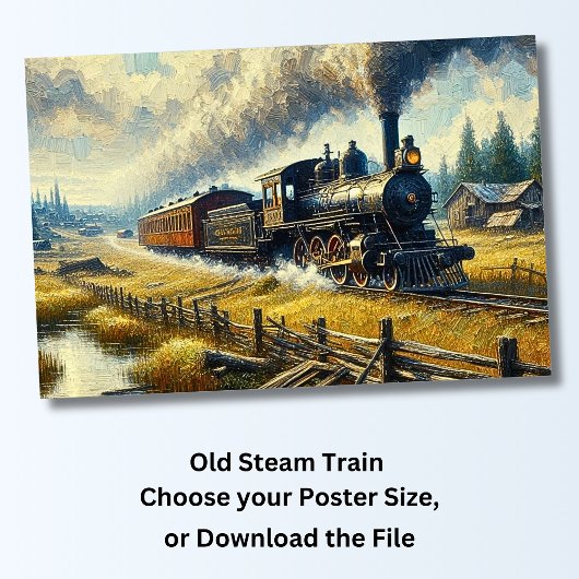 Dampfzug Poster