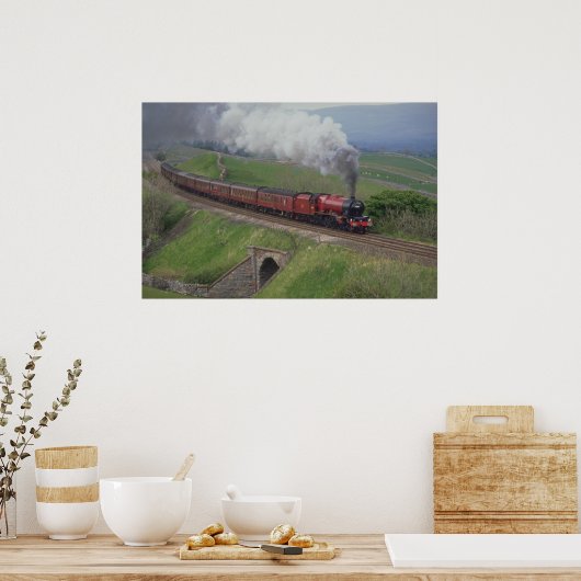 Dampfzug Poster (Küche)