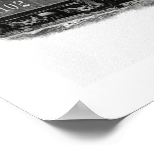 Dampfzug Poster (Ecke)