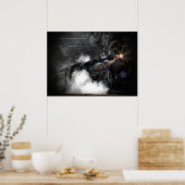 Dampfzug Poster (Küche)