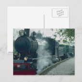 Dampfzug Postkarte (Vorne/Hinten)
