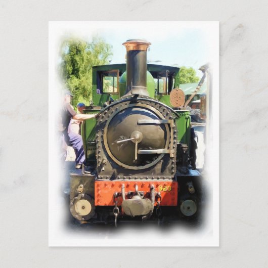 DAMPFZUG POSTKARTE (Vorderseite)