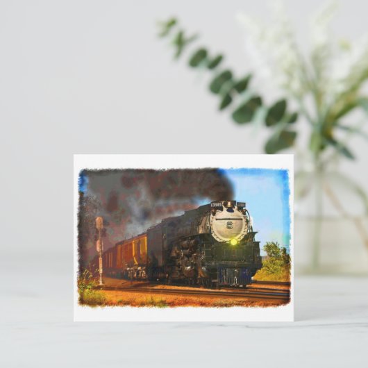 Dampfzug Postkarte (Stehend Vorderseite)