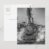 Dampfzug Postkarte (Vorne/Hinten)