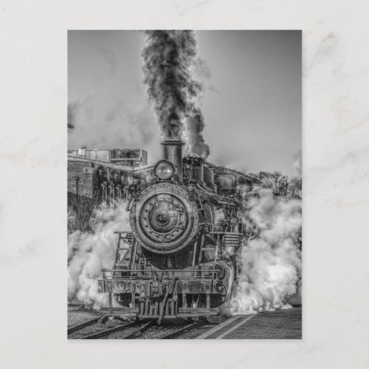 Dampfzug Postkarte (Vorderseite)