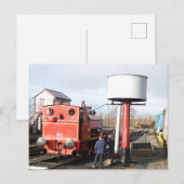 DAMPFZUG POSTKARTE (Vorne/Hinten)