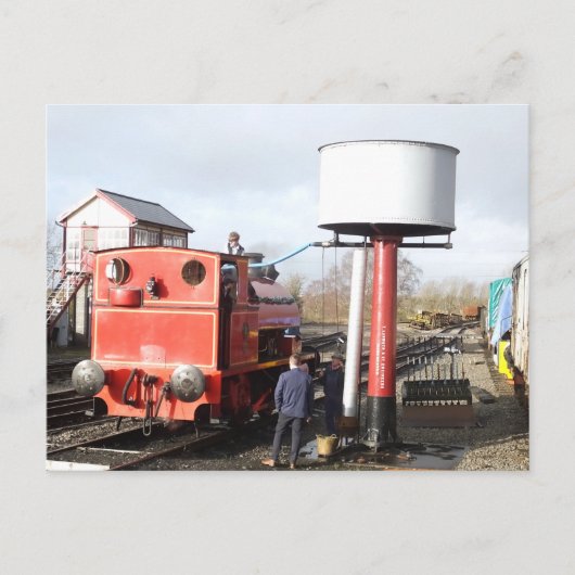 DAMPFZUG POSTKARTE (Vorderseite)